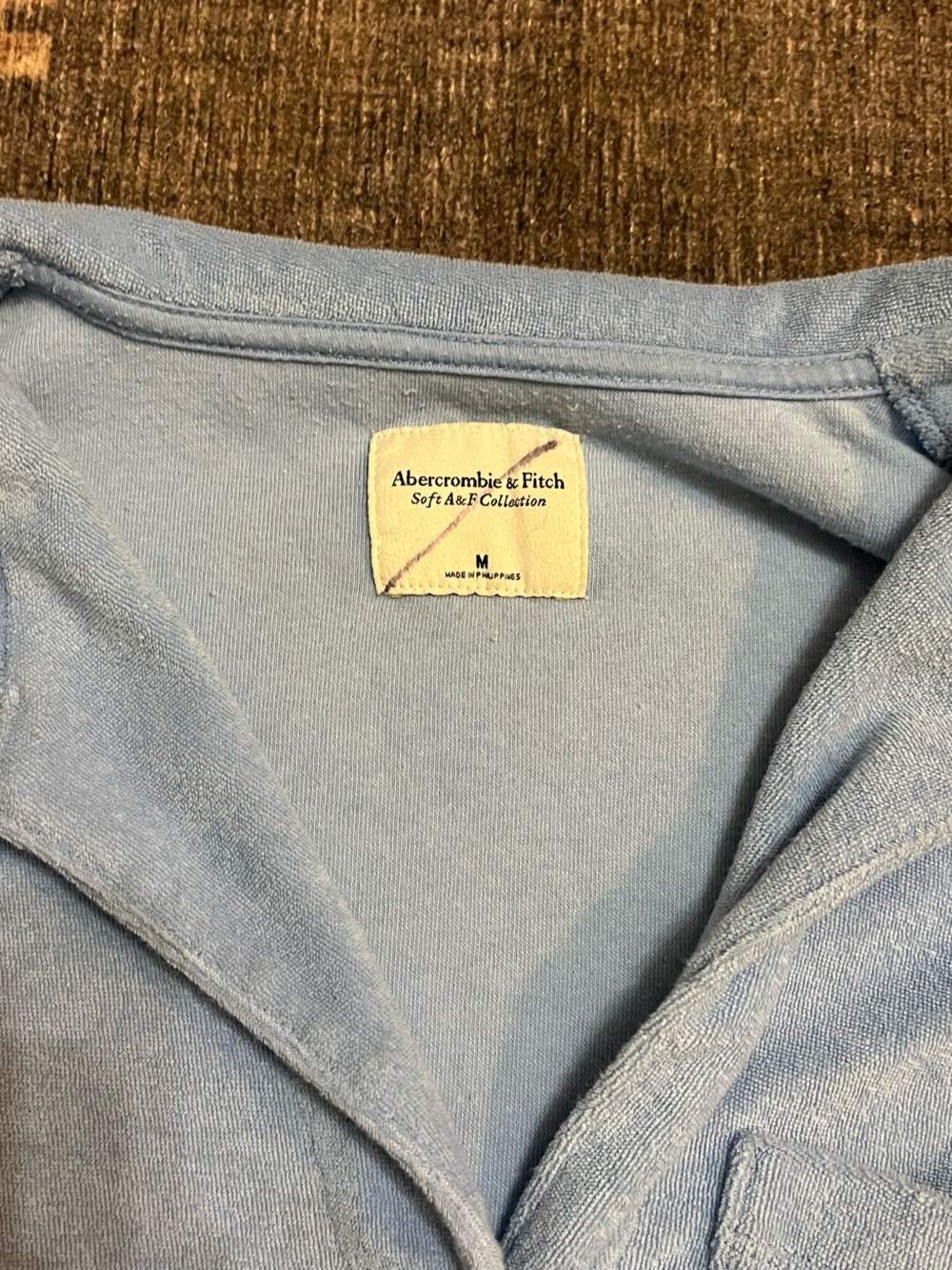 Abercrombie & Fitch Terry Cloth Button-Up Shirt - Picture 3 of 4